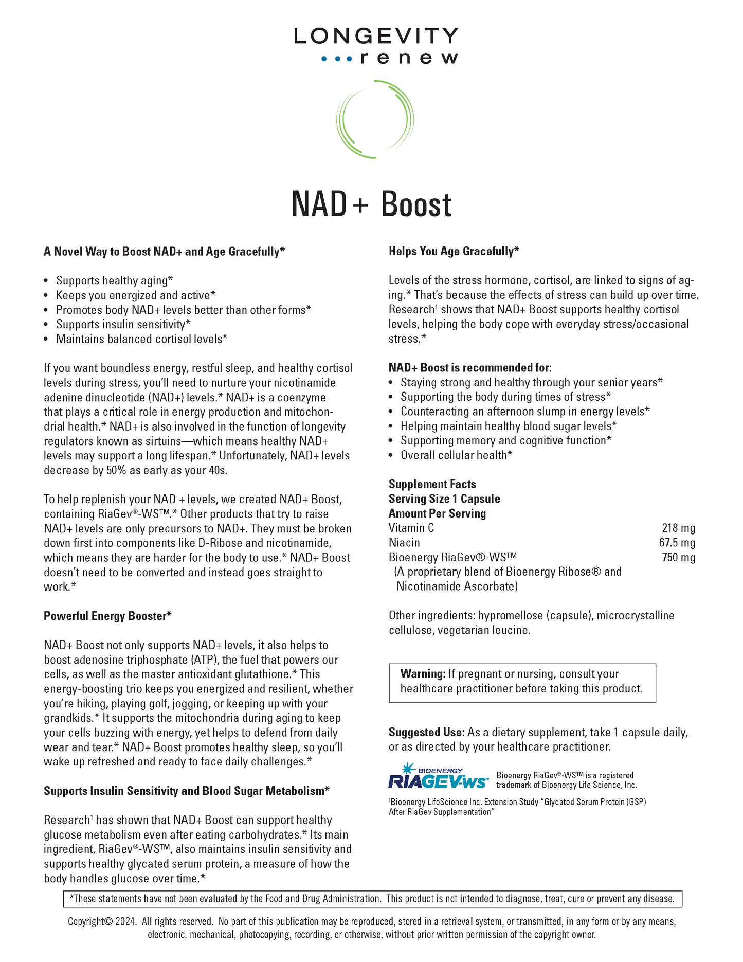 NAD+ Boost