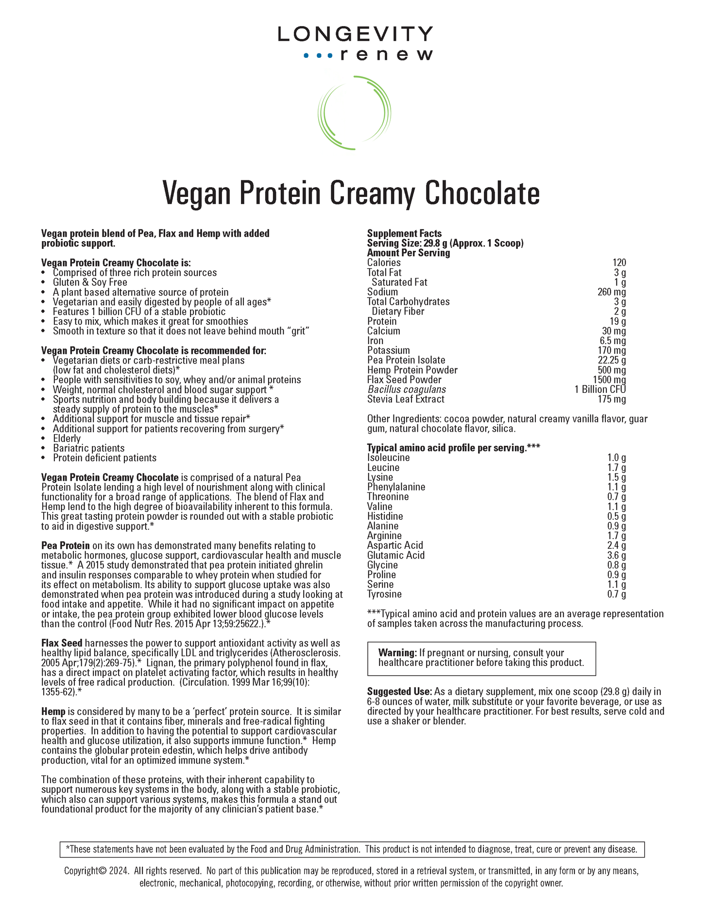 Vegan Protein Creamy Chocolate