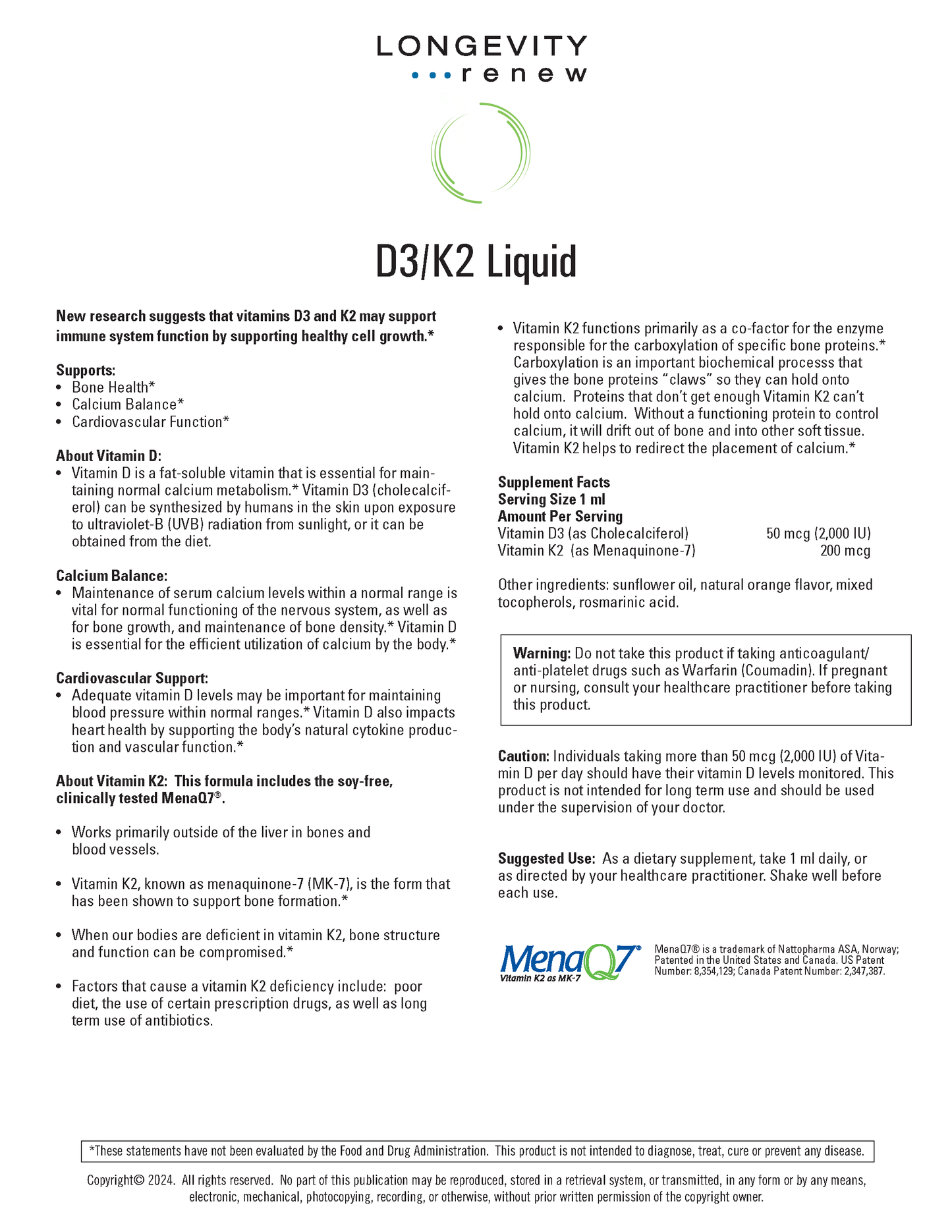 D3/K2 Liquid